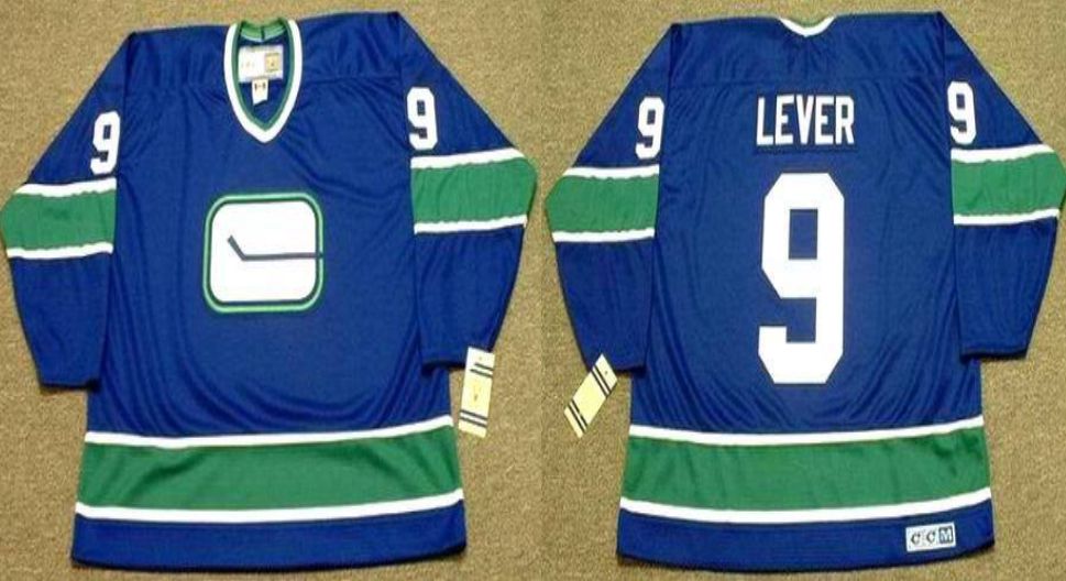 2019 Men Vancouver Canucks #9 Lever Blue CCM NHL jerseys->vancouver canucks->NHL Jersey